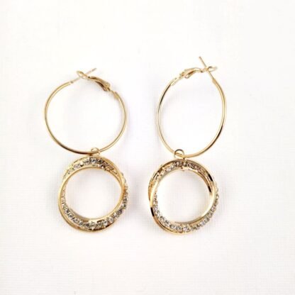 23. Fine Golden Jewellery Drop Earrings Light Weight For Women Fashion Wedding Jewelery In Zircon 2