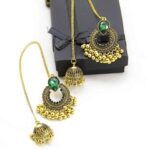 25. Antique Style Baali Earrings With Sahara Jewellery Ethnic Embedded Traditional Rhinestones For Women Fashion Jewelry Golden 3 1