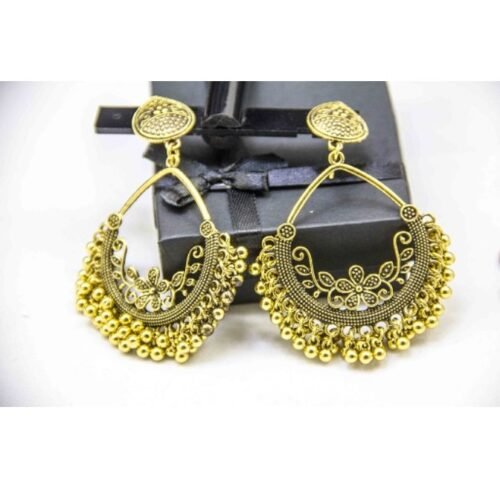 27. Antique Style Loop Baali Drop Earrings Jewellery Ethnic Embedded Traditional Style For Women Fashion Wedding Jewelry 5