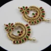 Jhumka Earrings Fashion Jewellery Danglings with Maatha Tikka for Women