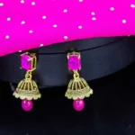 Ethnic Style Beaded Golden Polished Jewellery Choker Necklace With Jhumka Earrings For Women Fashion Jewelry With Pink Beads 2 Noonvao 7Cd936511E957B0A783Ec054D4472B1E.jpg 750X750.Jpg