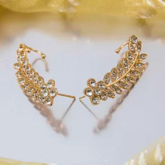 Crystal Rhinestone Ear Cuff Wrap Stud Clip Earrings For Women Girl Trendy Earrings Fashion Jewelry