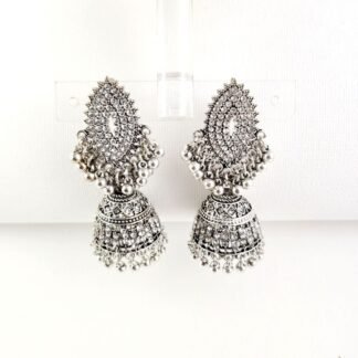 29. Traditional Jhumka Earrings Jewellery With Embedded Rhinestones Womens Fashion Wedding Jewelry 2