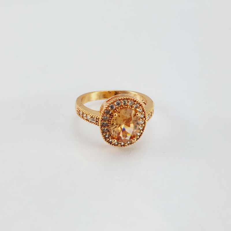 S3 (2) Zircon Rhinestones with Diamond Ring For Woman Fashion Wedding Engagement Party Charm Jewelry