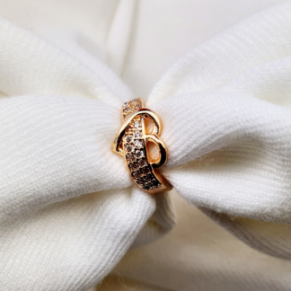 Dr8 - Gold Plated Heart Zircon Ring – Trendy Women’s Ring In Pakistan