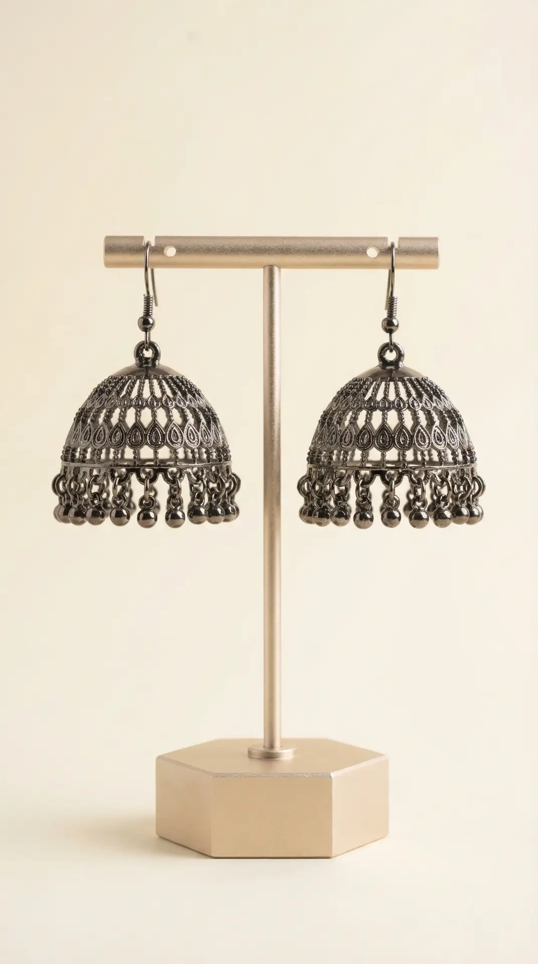 Oxidized Jhumka Studio Product Shot Scaled