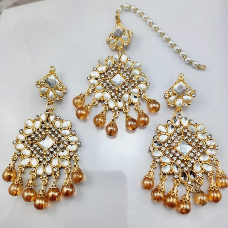 bridal earrings online, wedding jewelry Pakistan, partywear earrings, mehndi jewelry, engagement earrings, festive jewelry online, statement earrings for brides, affordable bridal set, designer look earrings under 2000, gold plated earrings Pakistan, kundan earrings, chandbali earrings, jhumka earrings, pearl drop earrings, antique style earrings, vintage gold tone jewelry, mirrorwork earrings, stone studded earrings, zircon earrings Pakistan, artificial jewelry online, lehenga accessories, shalwar kameez jewelry, formal party accessories, reception earrings, cocktail party jewelry, evening wear earrings, handcrafted jewelry Pakistan, trendy earrings 2025, budget friendly jewelry, best artificial jewelry Pakistan, gift earrings for her, khubsurat kundan earrings, dulhan ki earrings, sasti bridal earrings online, gold tone earrings kharidain, buy jewelry online Pakistan.